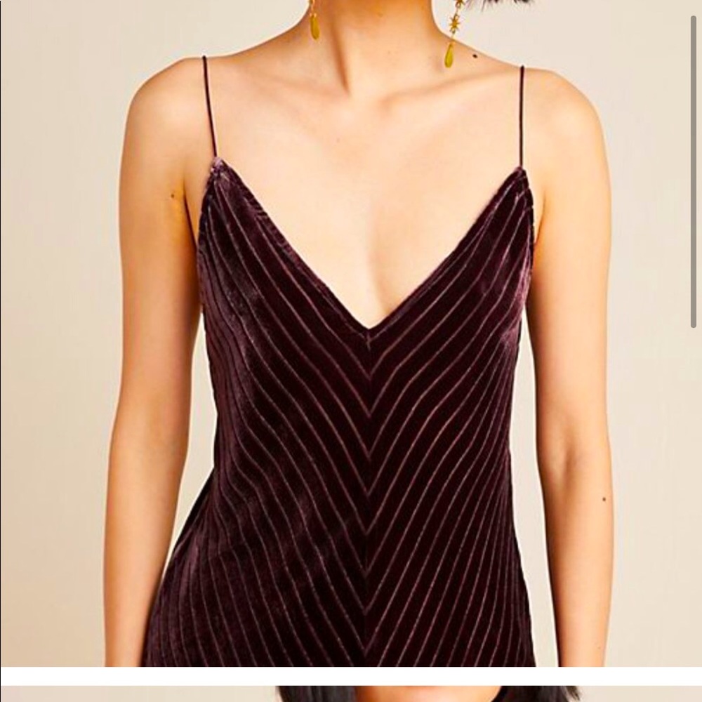 CAMI NYC The Sweetheart Top Augergine Charmeuse